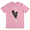 Msgm Teen Dreamer Slogan-print Cotton T-shirt In Rosa