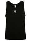 Dolce & Gabbana Black Embroidered Logo Tank Top In Nero
