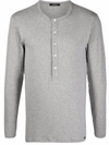 TOM FORD LONG-SLEEVE BUTTON-FASTENING TOP