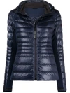 Canada Goose Fitted-waist Puffer Jacket In Blue