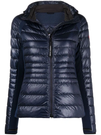 Canada Goose Fitted-waist Puffer Jacket In Blue