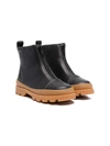 Camper Half-zip Ankle Boots In 黑色