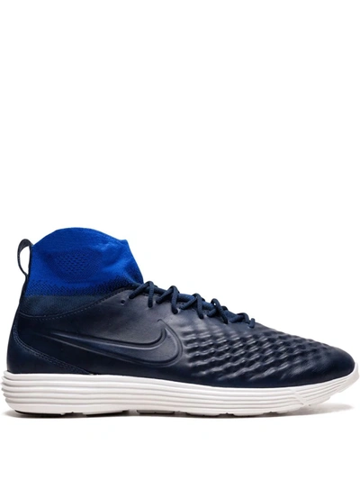 Nike Lunar Magista 2 Fk High-top Sneakers In Blue