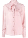 ZIMMERMANN TIE-NECK SILK BLOUSE