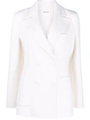 P.a.r.o.s.h Single-breasted Button-front Blazer In 中性色
