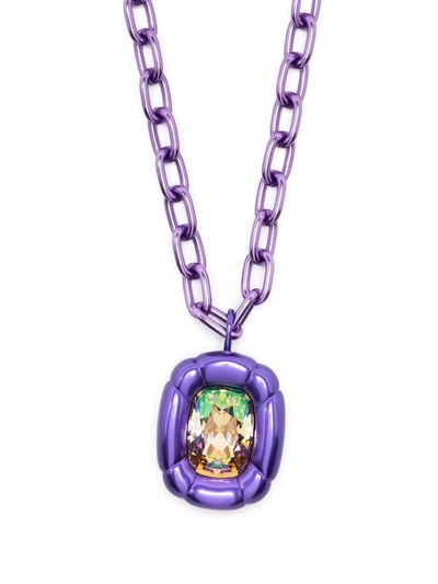 Swarovski Dulcis Pendant Necklace In 紫色