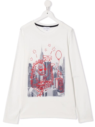 Marc Jacobs Teen Graphic Print Top In 白色