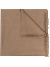 TOM FORD FINE-KNIT FRAYED-EDGE SCARF