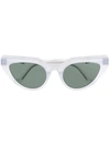 Vava Eyewear Cat-eye Tinted Sunglasses In 白色