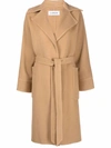 LANVIN TIE-FASTENING TAILORED COAT