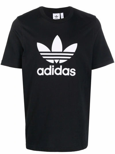 ADIDAS ORIGINALS TREFOIL LOGO-PRINT COTTON T-SHIRT