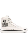 ISABEL MARANT LOGO-PRINT LACE-UP SNEAKERS