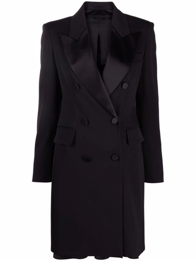Max Mara Petali Single Breasted Blazer Dress In Black