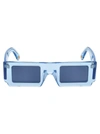 Jacquemus Les Lunettes Soleil Rectangle-frame Sunglasses In Blue