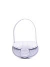 Forbitches Logo-embossed Shoulder Bag In Purple