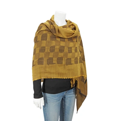 Ermenegildo Zegna Tonal Checkered Fringed Scarf