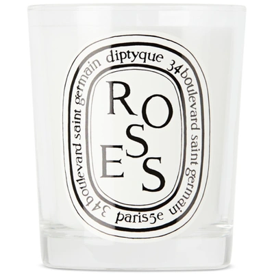 Diptyque Rose Scented Candle, 6.5 Oz. In White