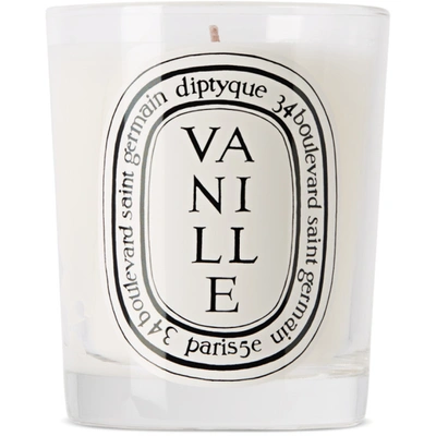 Diptyque Vanille (vanilla) Scented Candle In White