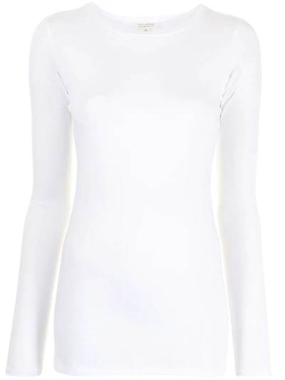 Nili Lotan Round Neck T-shirt In Weiss