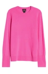 Halogen ® Crewneck Cashmere Sweater In Pink Flash