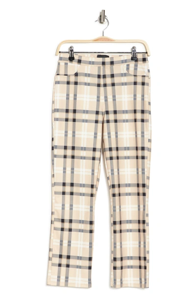 Sanctuary Pull-on Cropped Pants In Avalon Plaid