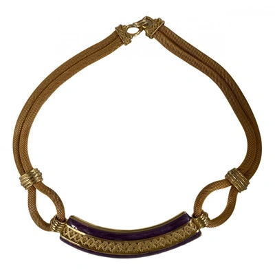 Pre-owned Balenciaga Necklace In Gold