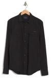 Lucky Brand Western Button-up Shirt In Black