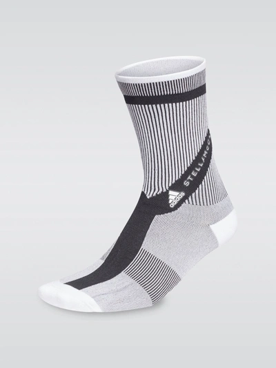 Adidas By Stella Mccartney Asmc Crew Socks In White,black,white
