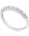 Macy's Diamond Swirl Ring (1/10 Ct. T.w.) In Sterling Silver In Sterling Silver