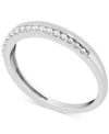Macy's Diamond Stacking Band (1/10 Ct. T.w.) In Sterling Silver In Sterling Silver
