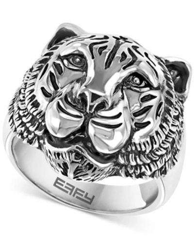 Effy Collection Effy Men's Tiger Ring In Sterling Silver