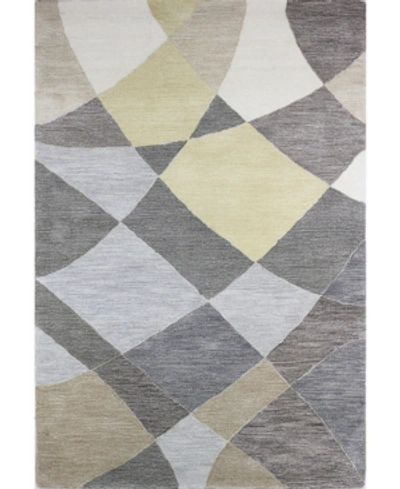 Bb Rugs Natural Wool Nat-19 7' 6" X 9' 6" Area Rug In Silver-tone