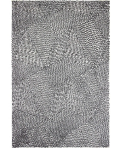 Bb Rugs Veneto Cl156 7'6" X 9'6" Area Rug In Charcoal