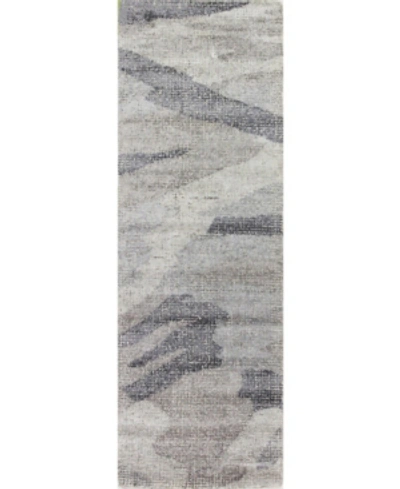 Bb Rugs Closeout!  Energy Lm101 2'6" X 8' Runner Rug In Gray