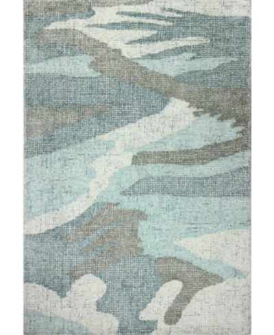 Bb Rugs Energy Lm101 5' X 7'6" Area Rug In Aqua
