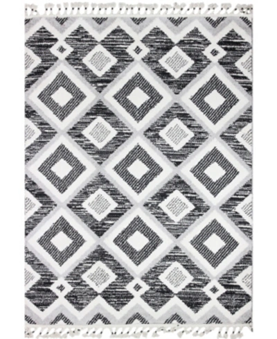 Bb Rugs Closeout! Bashian Navajo Sha-105 7'6" X 9'6" Area Rug In Black
