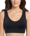 Jockey Women's Molded Cup Seamfree Bralette 3041 In Black Solid