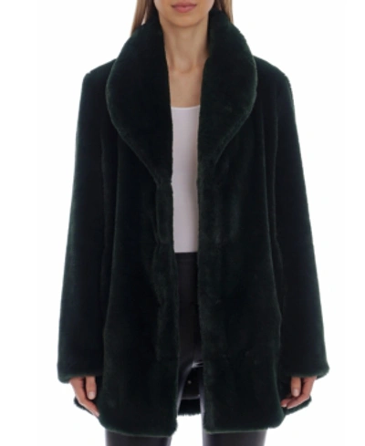 Avec Les Filles Faux-fur Coat In Green