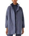 Eileen Fisher Organic Boxy Stand-collar Jacket, Regular & Plus Sizes In Twilight