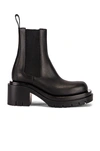 Bottega Veneta The Lug Leather Ankle Boots In Black