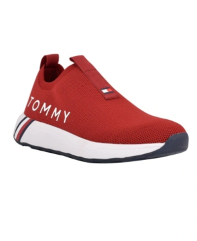 Tommy Hilfiger Women's Aliah Sporty Slip On Sneakers In Red