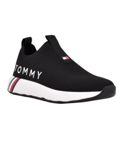 Tommy Hilfiger Aliah Womens Casual And Fashion Sneakers In Black