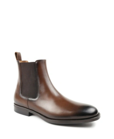Bruno Magli Men's Bucca Leather Chelsea Boots In Dark Brown