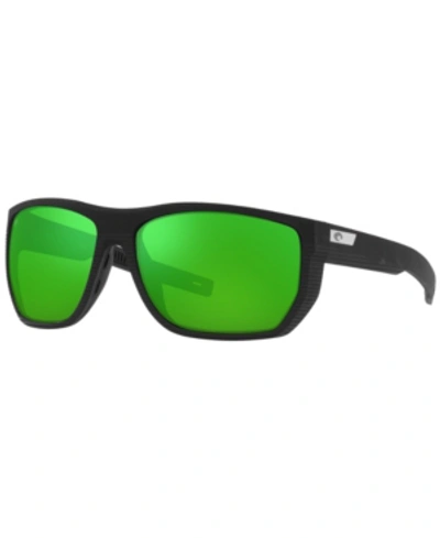 Costa Del Mar Men's Polarized Sunglasses, 06s9085 Santiago 63 In Black