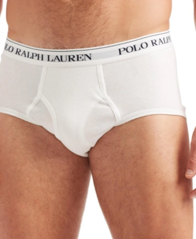 Polo Ralph Lauren Men's 3-pack Big & Tall Cotton Briefs In White