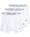 POLO RALPH LAUREN MEN'S 3-PACK BIG & TALL COTTON BOXER BRIEFS