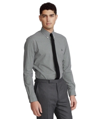 Polo Ralph Lauren Classic Fit Long Sleeve Poplin Button Down Shirt In Black/white Check