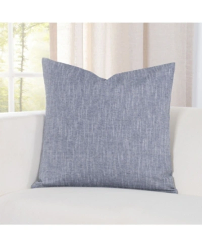 Siscovers Pacific Linen Decorative Pillow, 20" X 20" In Med Blue