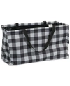 Household Essentials Canvas Utility Tote With Handles In Checkered