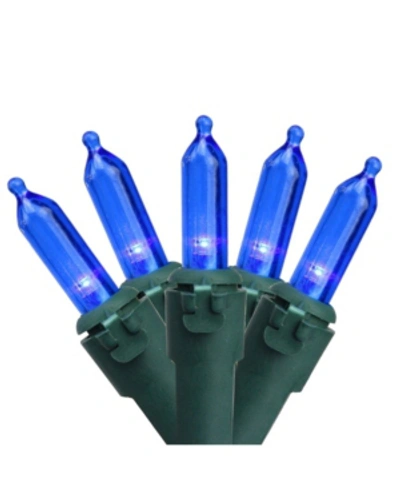 Northlight Set Of 100 Blue Led Mini Christmas Lights 4" Spacing